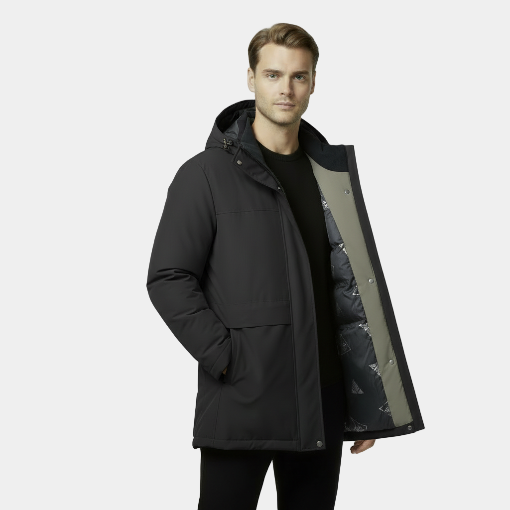 Men's Insulated Parka Jacket for Cold Weather - Waterproof, Warm, and Stylish Winter Outerwear