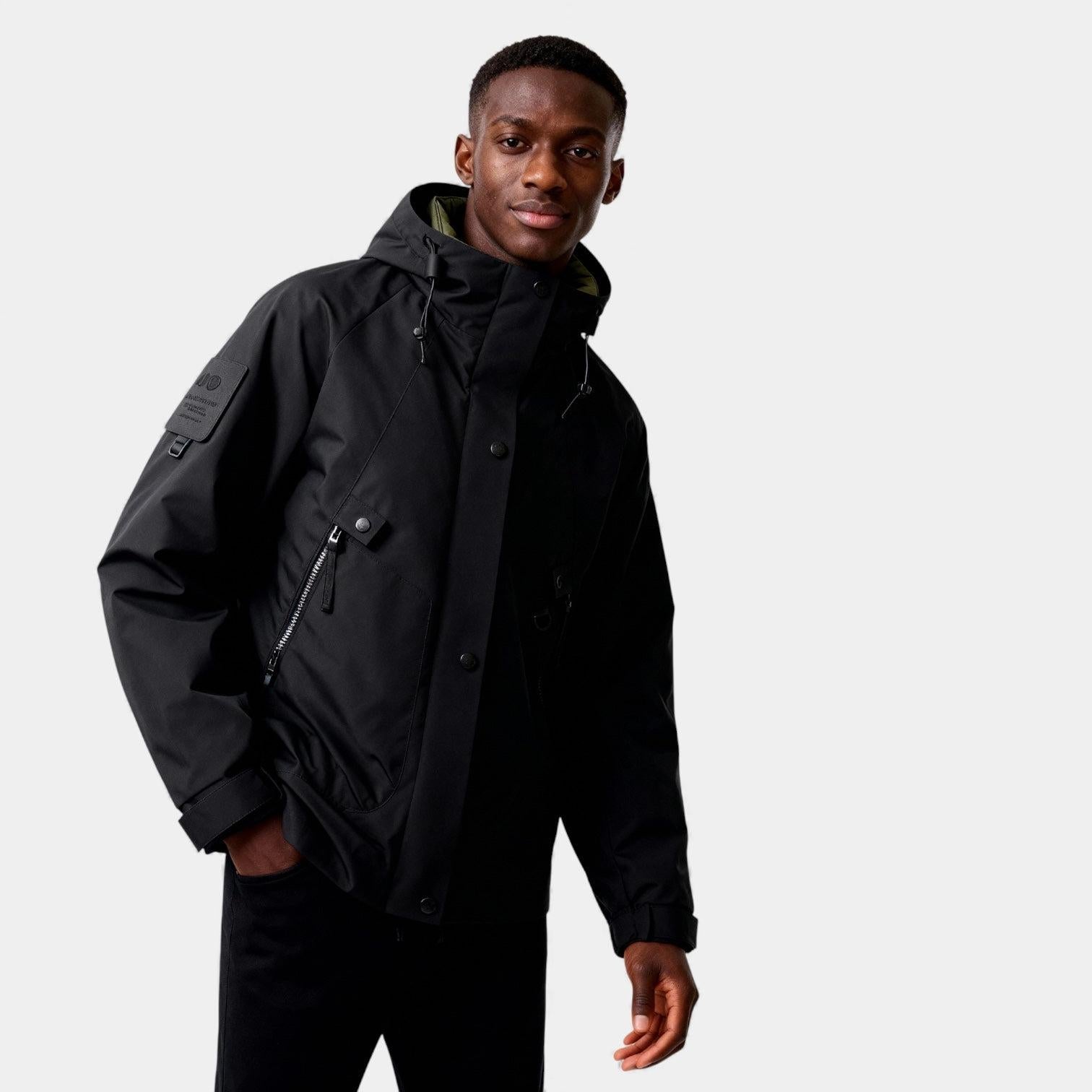 Men's Insulated Ski Jacket with Hood | Waterproof Winter Coat for Outdoor Sports and Cold Weather Activities