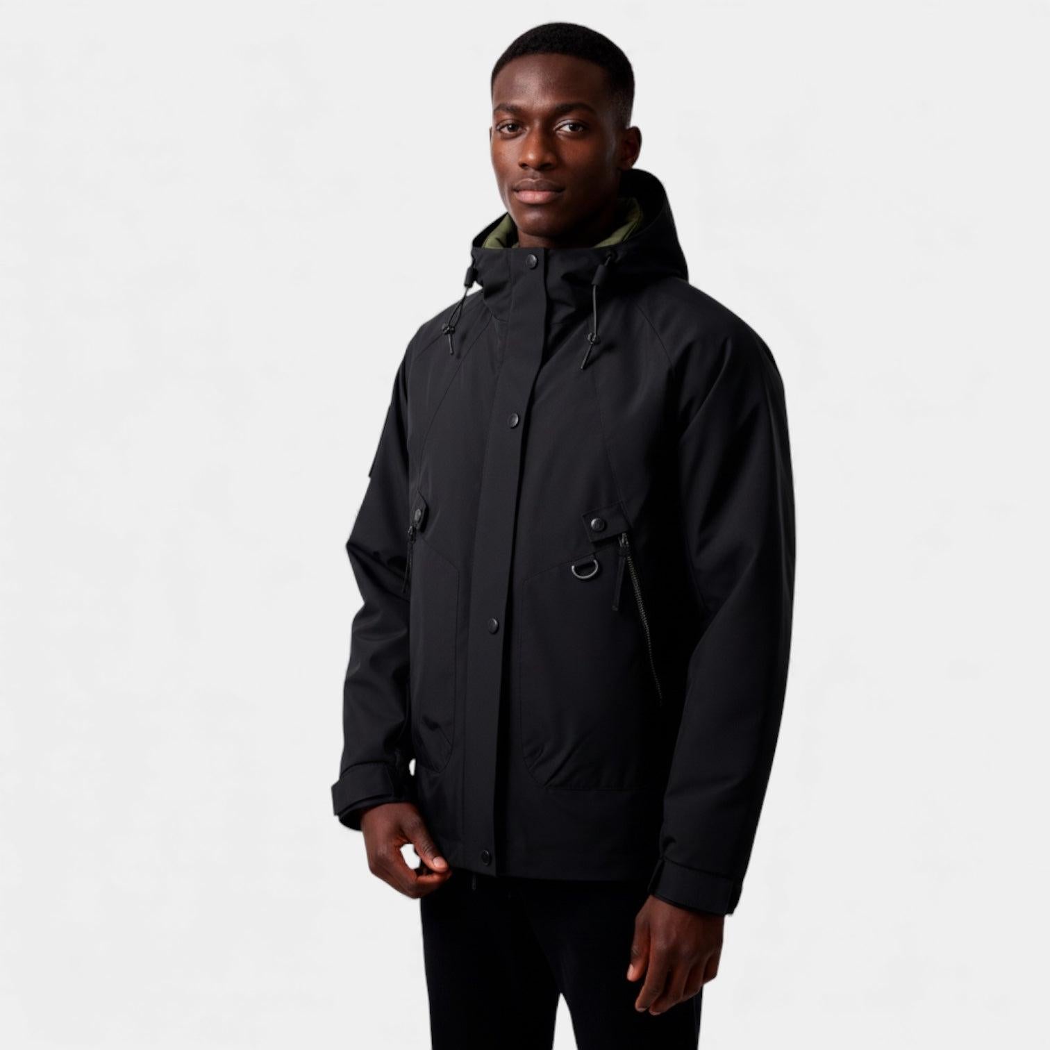 Men's Insulated Ski Jacket with Hood | Waterproof Winter Coat for Outdoor Sports and Cold Weather Activities