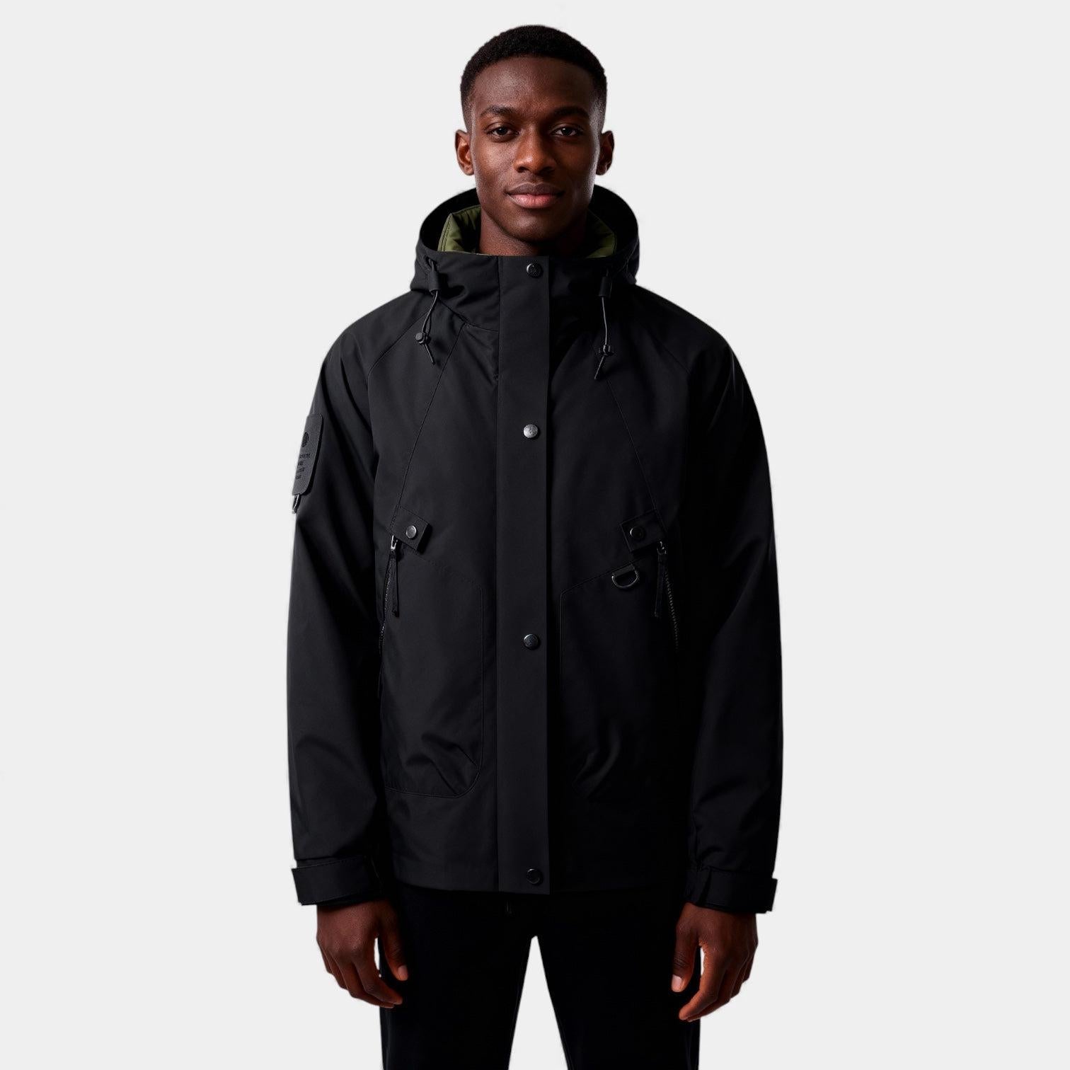 Men's Insulated Ski Jacket with Hood | Waterproof Winter Coat for Outdoor Sports and Cold Weather Activities