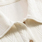 Men's Jacquard Woven Polo Shirt - Short Sleeve Casual Top for Everyday Wear