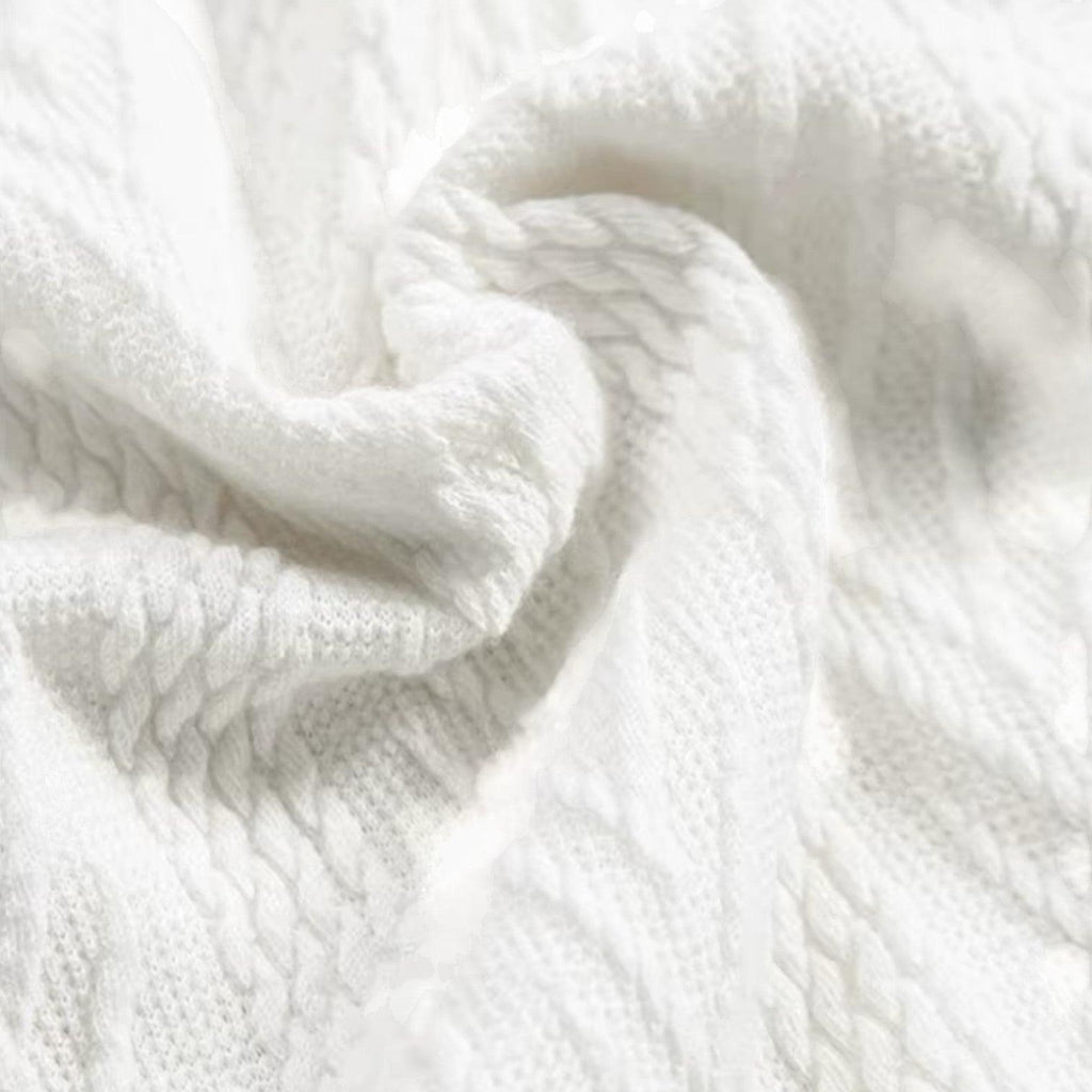 Men's Jacquard Woven Polo Shirt - Short Sleeve Casual Top for Everyday Wear