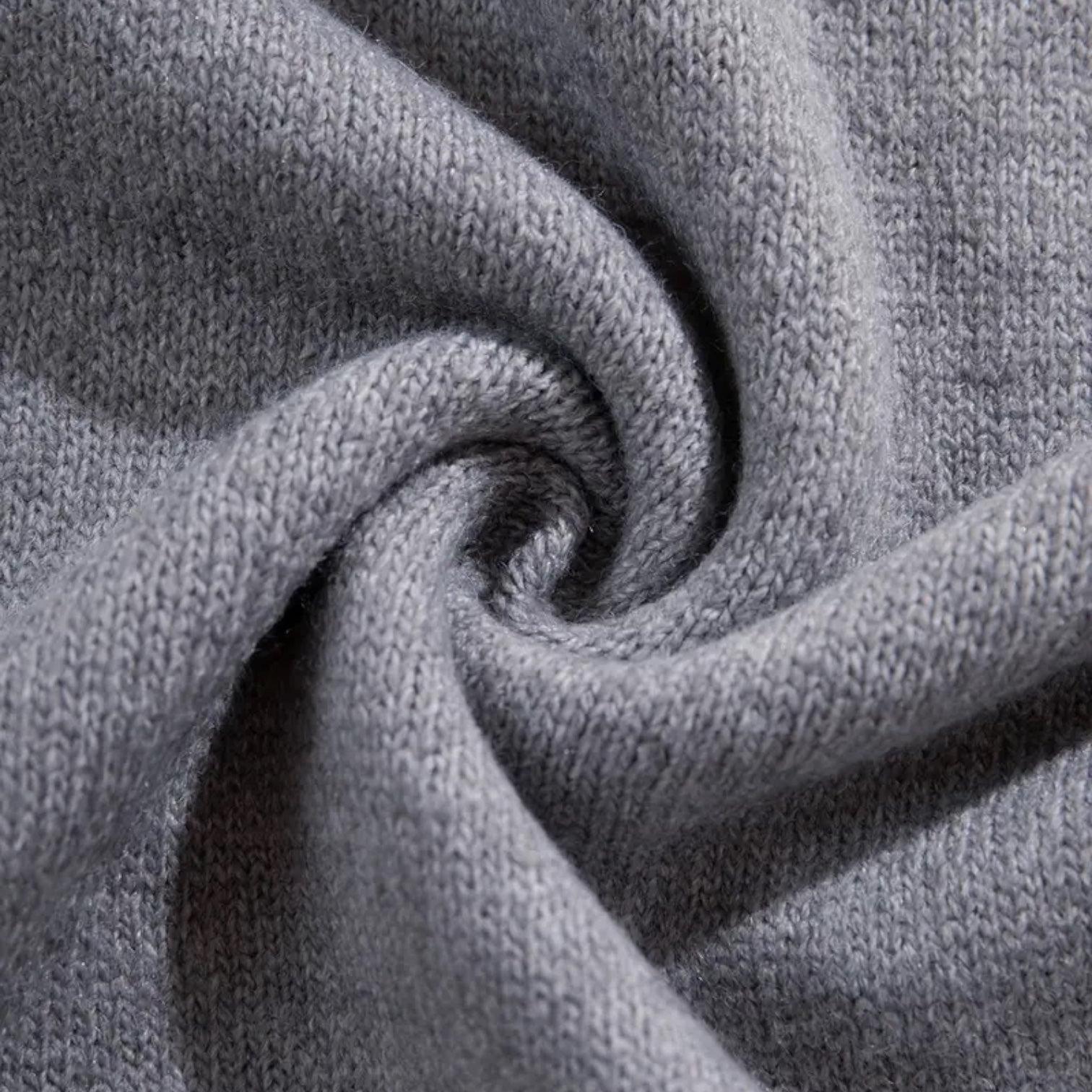 Men's Knitted Hoodie in Wool Blend - Casual Pullover for Everyday Wear, Comfortable and Stylish