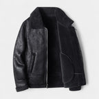 Men's Leather Aviator Jacket | Genuine Leather | Classic Design | Casual Outerwear for Men