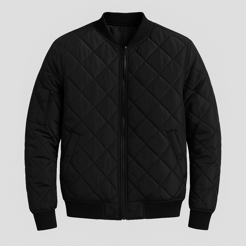 Men's Lightweight Bomber Jacket with Rounded Collar for Casual Wear - Versatile Outerwear in Various Sizes