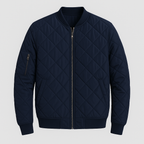 Men's Lightweight Bomber Jacket with Rounded Collar for Casual Wear - Versatile Outerwear in Various Sizes