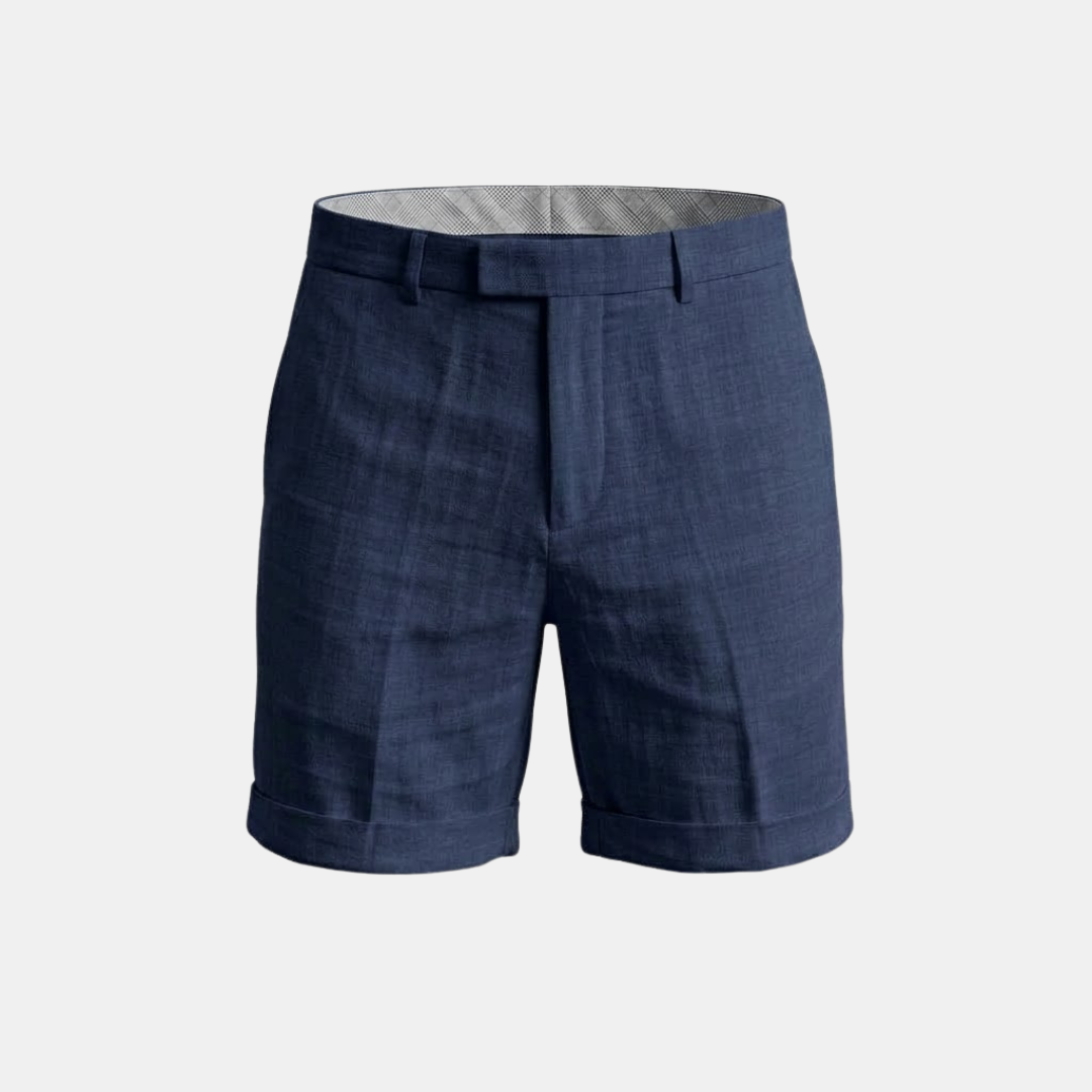 Men's Lightweight Cotton Linen Blend Shorts for Casual Summer Wear