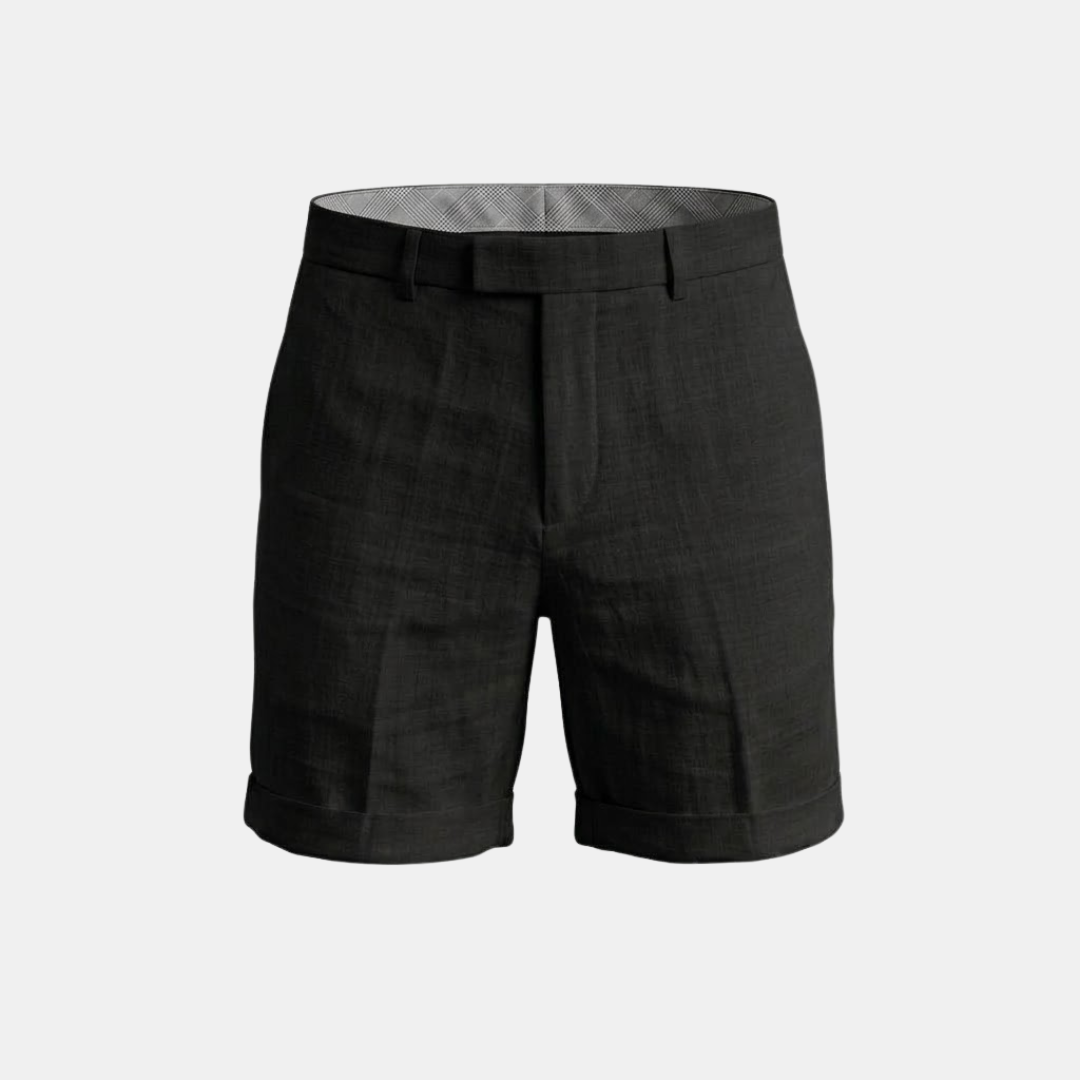 Men's Lightweight Cotton Linen Blend Shorts for Casual Summer Wear
