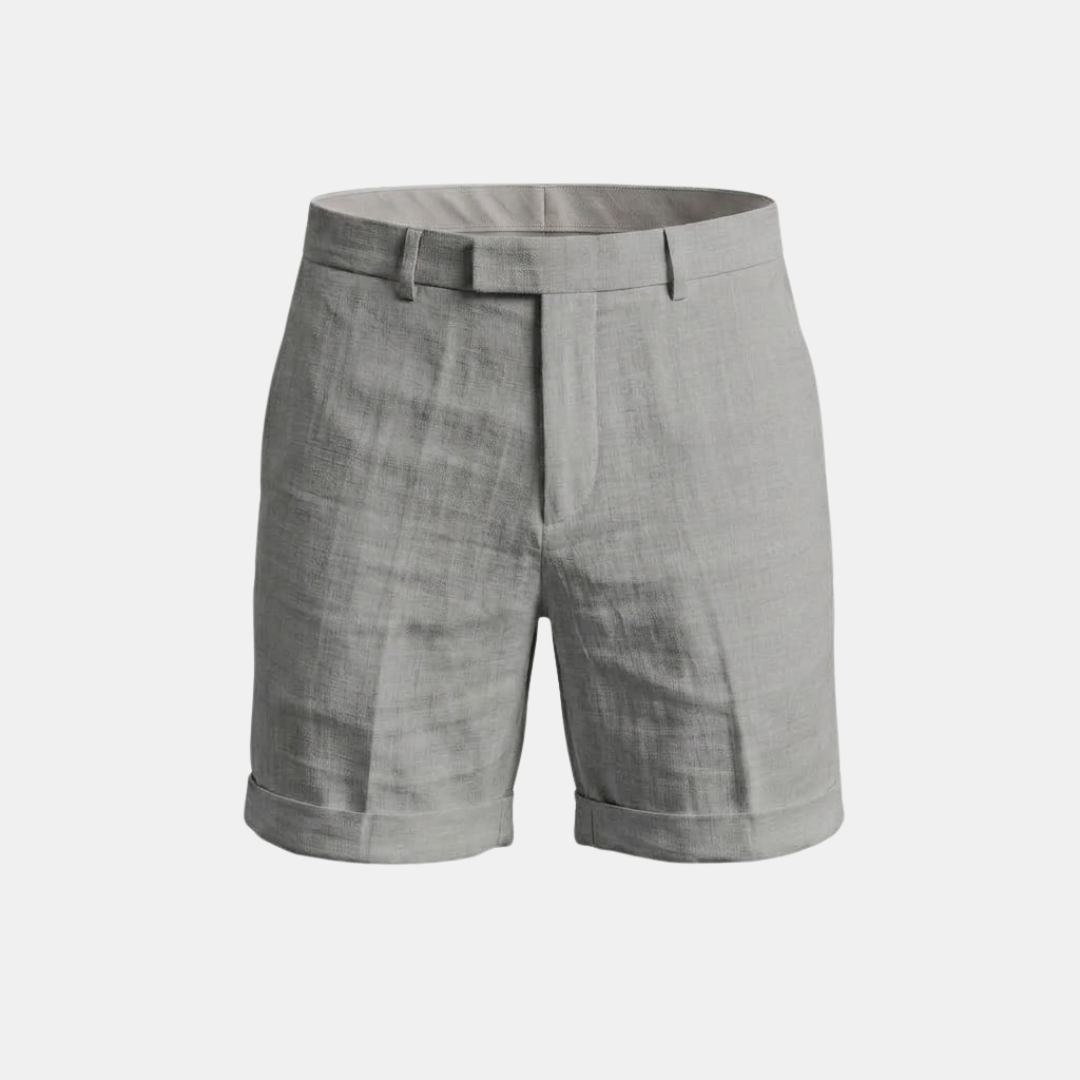 Men's Lightweight Cotton Linen Blend Shorts for Casual Summer Wear