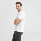 Men's Lightweight Cotton Summer T-Shirt - Casual Short Sleeve Top for Everyday Wear