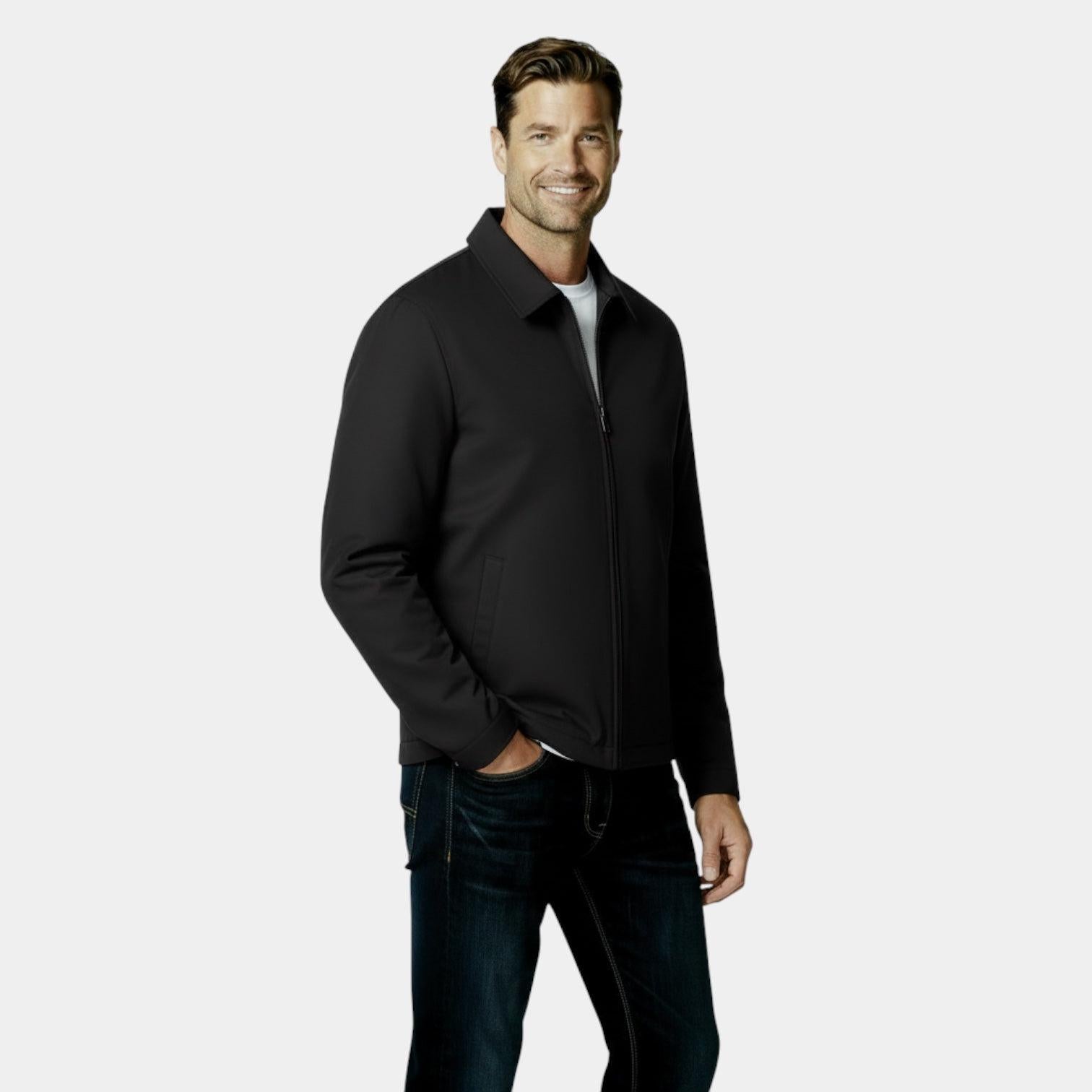 Men's Lightweight Harrington Jacket - Windbreaker Style for Casual Wear - Versatile Outerwear in Multiple Colors