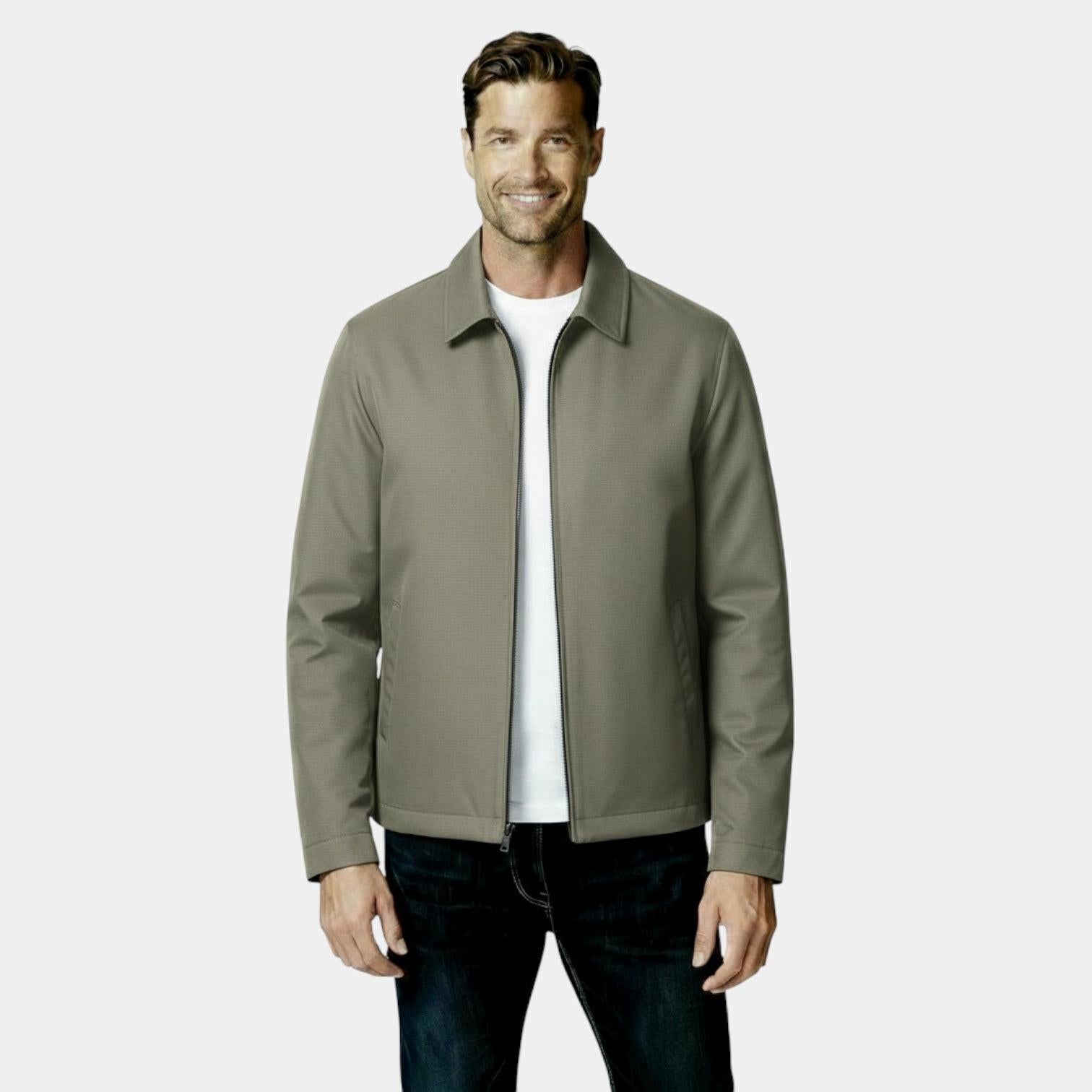 Men's Lightweight Harrington Jacket - Windbreaker Style for Casual Wear - Versatile Outerwear in Multiple Colors