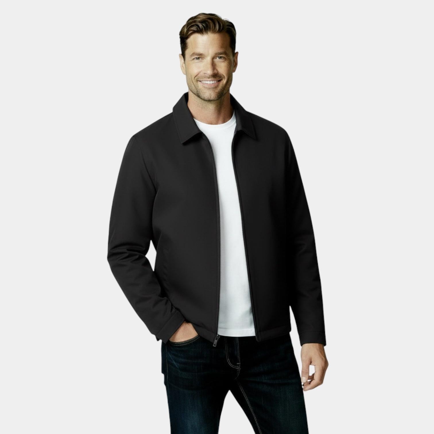 Men's Lightweight Harrington Jacket - Windbreaker Style for Casual Wear - Versatile Outerwear in Multiple Colors