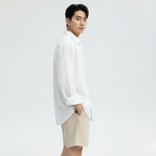 Men's Lightweight Linen Dress Shirt – Classic Style for Casual and Formal Occasions