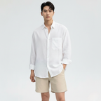 Men's Lightweight Linen Dress Shirt – Classic Style for Casual and Formal Occasions