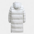 Men's Long Down Puffer Jacket - Insulated Winter Parka for Cold Weather - Waterproof and Windproof Design