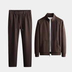 Men's Premium Zip Jacket and Slim Joggers Tracksuit Set for Activewear and Casual Outfits