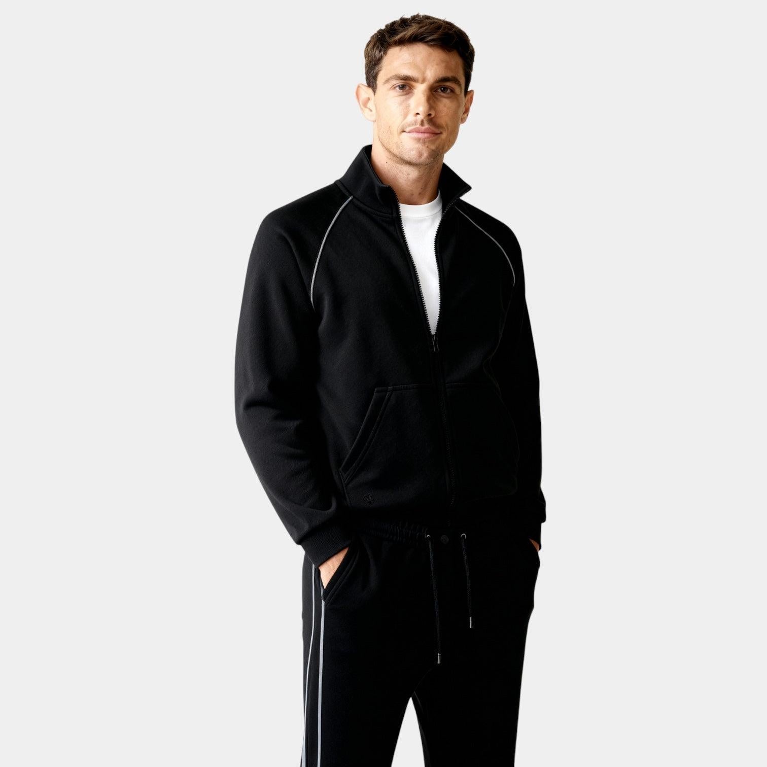 Men's Premium Zip Jacket and Slim Joggers Tracksuit Set for Activewear and Casual Outfits