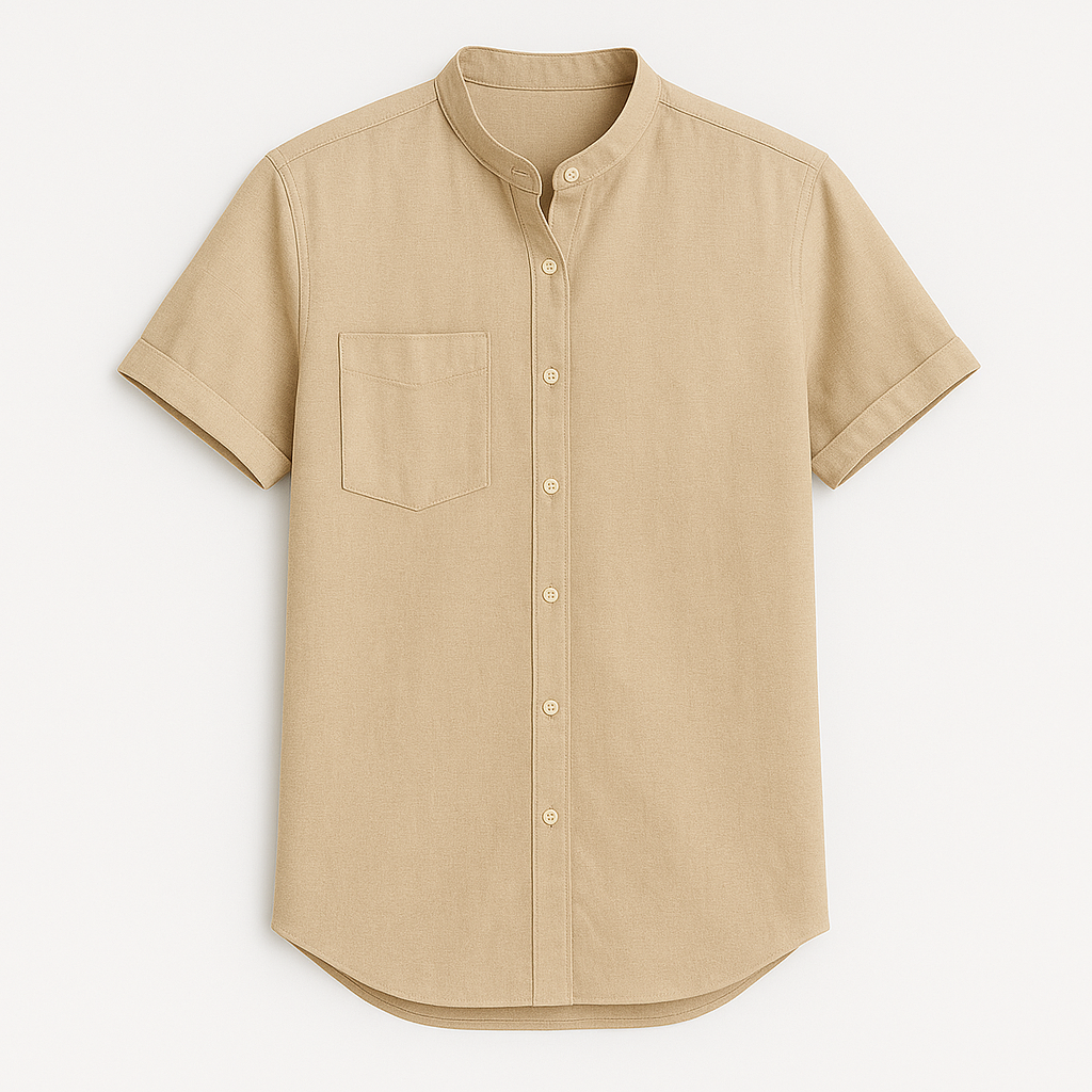 Men's Relaxed Fit Linen Short-Sleeve T-Shirt for Casual Wear