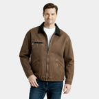 Men's Retro Zipper Jacket - Lightweight Cotton Blend - Casual Vintage Style Outerwear