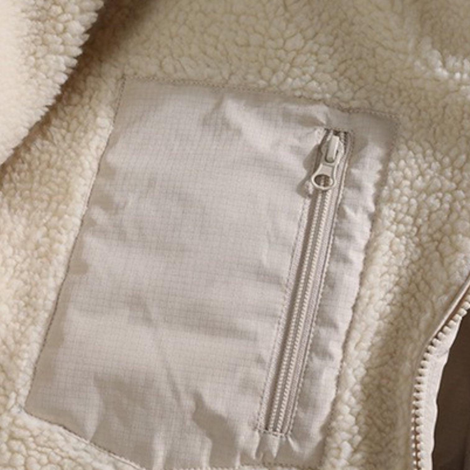 Men's Reversible Puffer Jacket - Sherpa Fleece & Padded Design for Winter Wear - Versatile Outerwear for Cold Weather