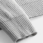 Men's Ribbed Knitted Half-Zip Sweater for Casual Wear in Soft, Comfortable Fabric