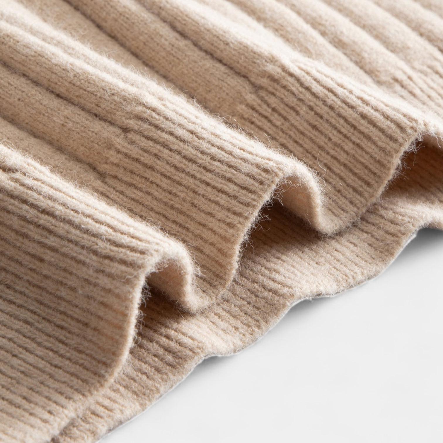 Men's Ribbed Quarter-Zip Mock Neck Sweater - Comfortable Knit Pullover for Casual Wear and Layering