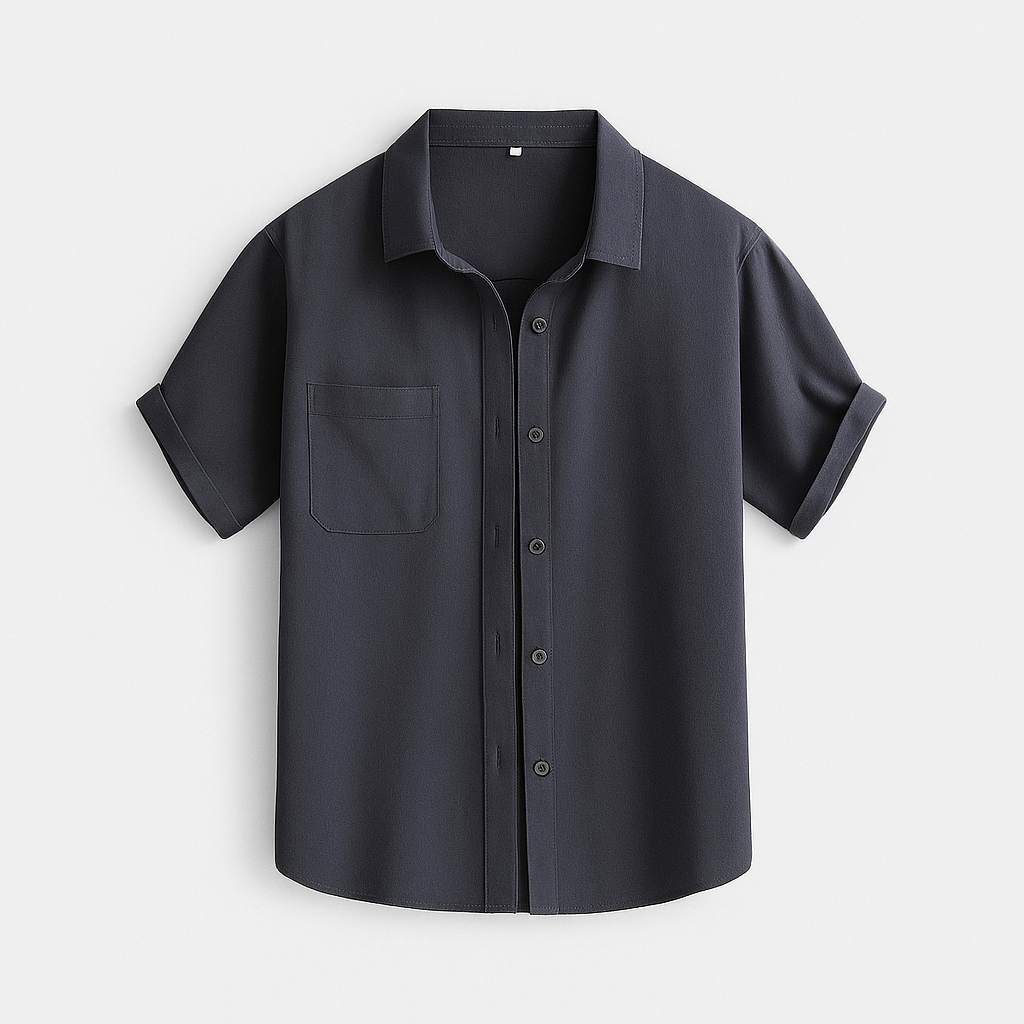 Men's Satin Piqué Short Sleeve Polo Shirt - Slim Fit Casual Wear for Everyday Style