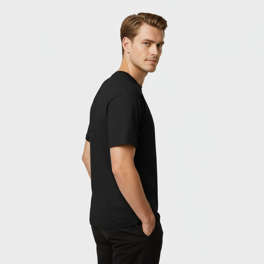 Men's Short Sleeve Crew Neck T-Shirt - Comfortable Cotton Essential for Everyday Wear