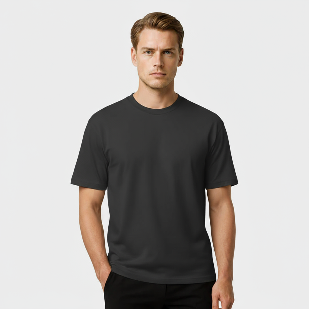 Men's Short Sleeve Crew Neck T-Shirt - Comfortable Cotton Essential for Everyday Wear