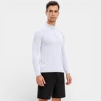 Men's Stretch Performance Quarter Zip Shirt - Moisture-Wicking Sport Top for Activewear and Outdoor Activities