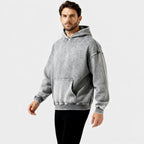 Men's Vintage Washed Hoodie - Relaxed Fit Cotton Blend - Casual Wear for Everyday Comfort