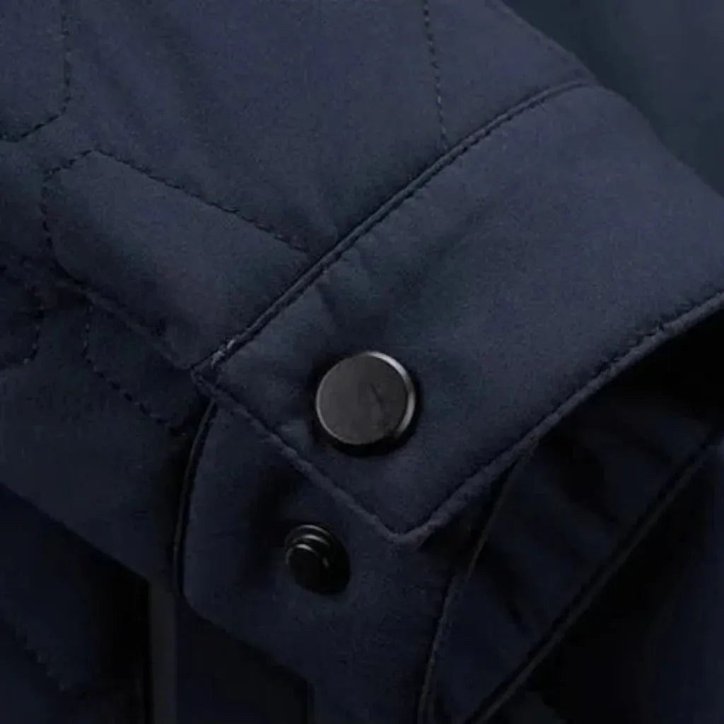 Men's Water-Resistant Lightweight Quilted Overshirt Jacket for Casual Wear and Layering