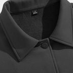 Men's Waterproof Twill Harrington Jacket with Fleece Lining for Cold Weather Wear