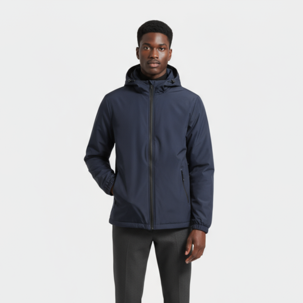 Men's Waterproof Windbreaker Jacket - Lightweight, Breathable Design for Outdoor Activities