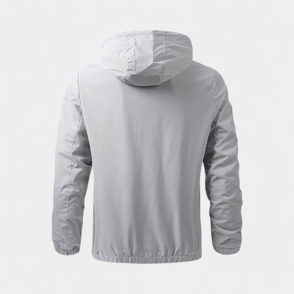 Men's Waterproof Windbreaker Jacket - Lightweight, Breathable Design for Outdoor Activities