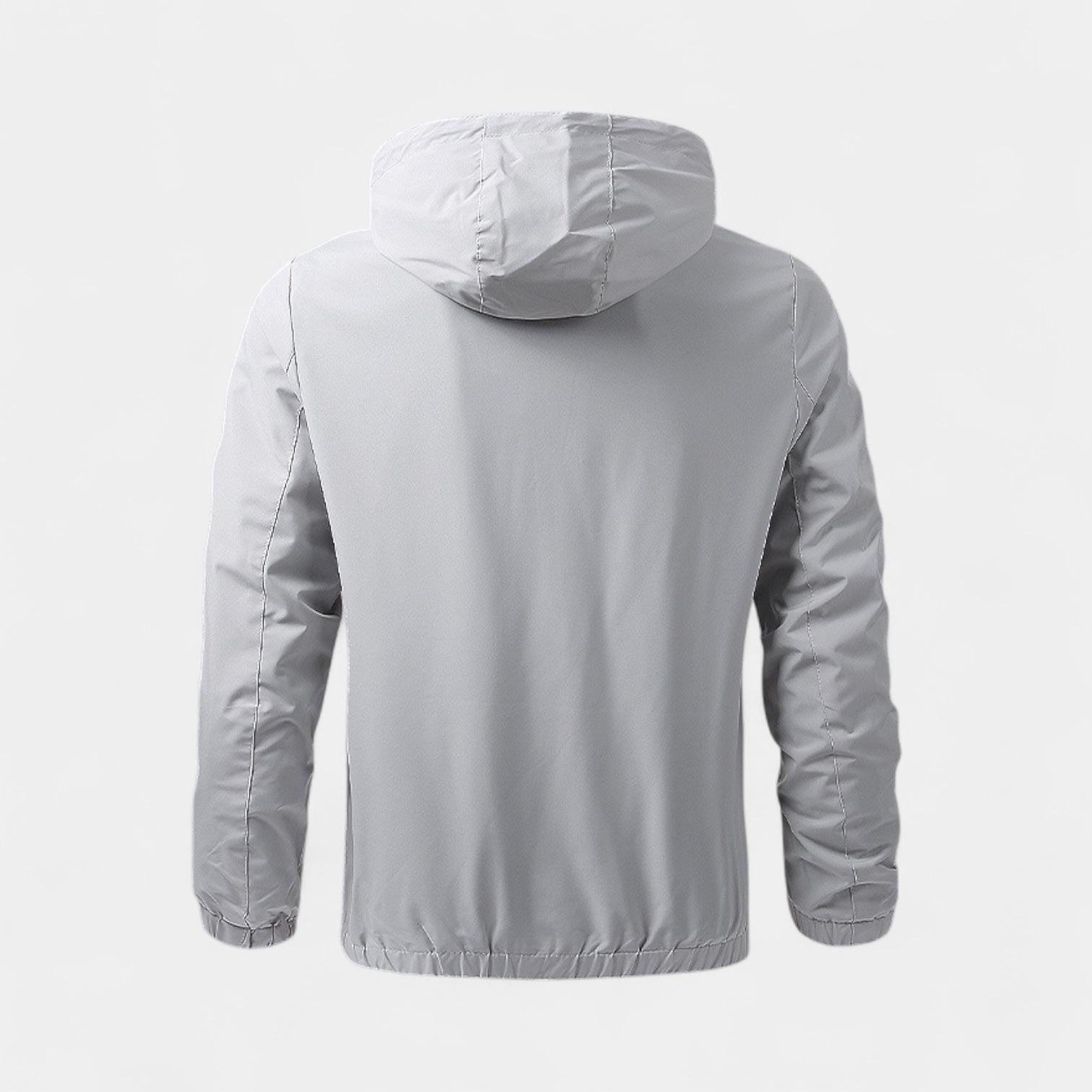 Men's Waterproof Windbreaker Jacket - Lightweight, Breathable Design for Outdoor Activities