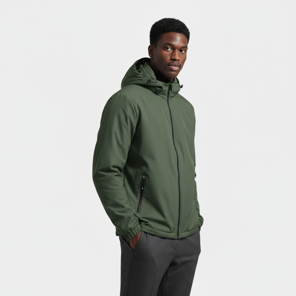 Men's Waterproof Windbreaker Jacket - Lightweight, Breathable Design for Outdoor Activities