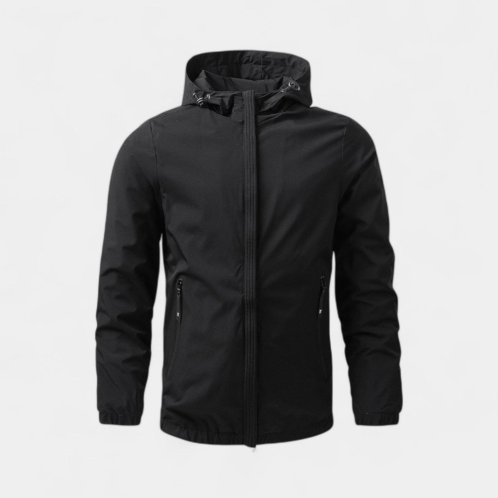 Men's Waterproof Windbreaker Jacket - Lightweight, Breathable Design for Outdoor Activities