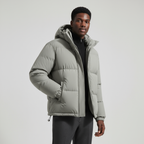 Men's Waterproof Windproof Down Puffer Jacket for Winter Outdoor Activities