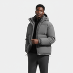 Men's Waterproof Windproof Down Puffer Jacket for Winter Outdoor Activities