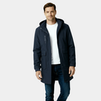 Men's Windproof Waterproof Long Parka Jacket for Winter Outdoor Activities