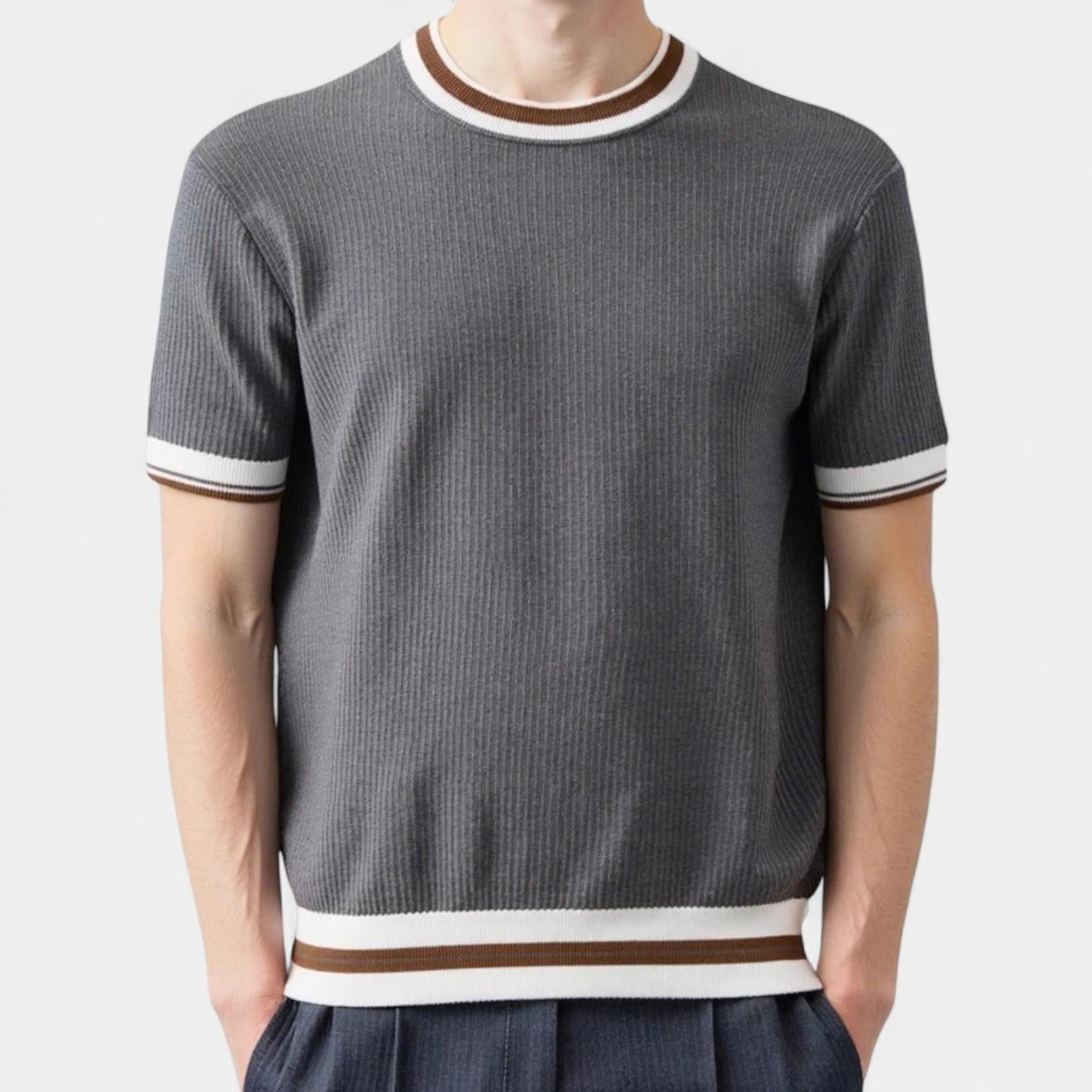 Merino Wool Crew Neck T-Shirt for Men - Lightweight, Breathable Casual Wear - Perfect for Everyday Comfort