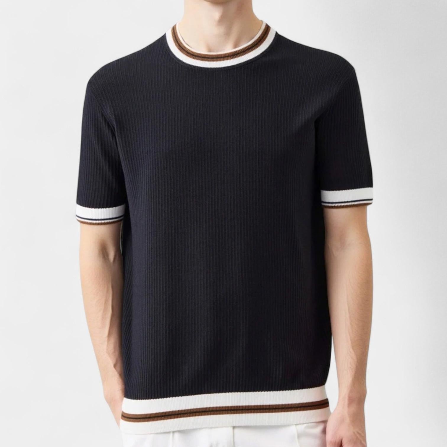 Merino Wool Crew Neck T-Shirt for Men - Lightweight, Breathable Casual Wear - Perfect for Everyday Comfort