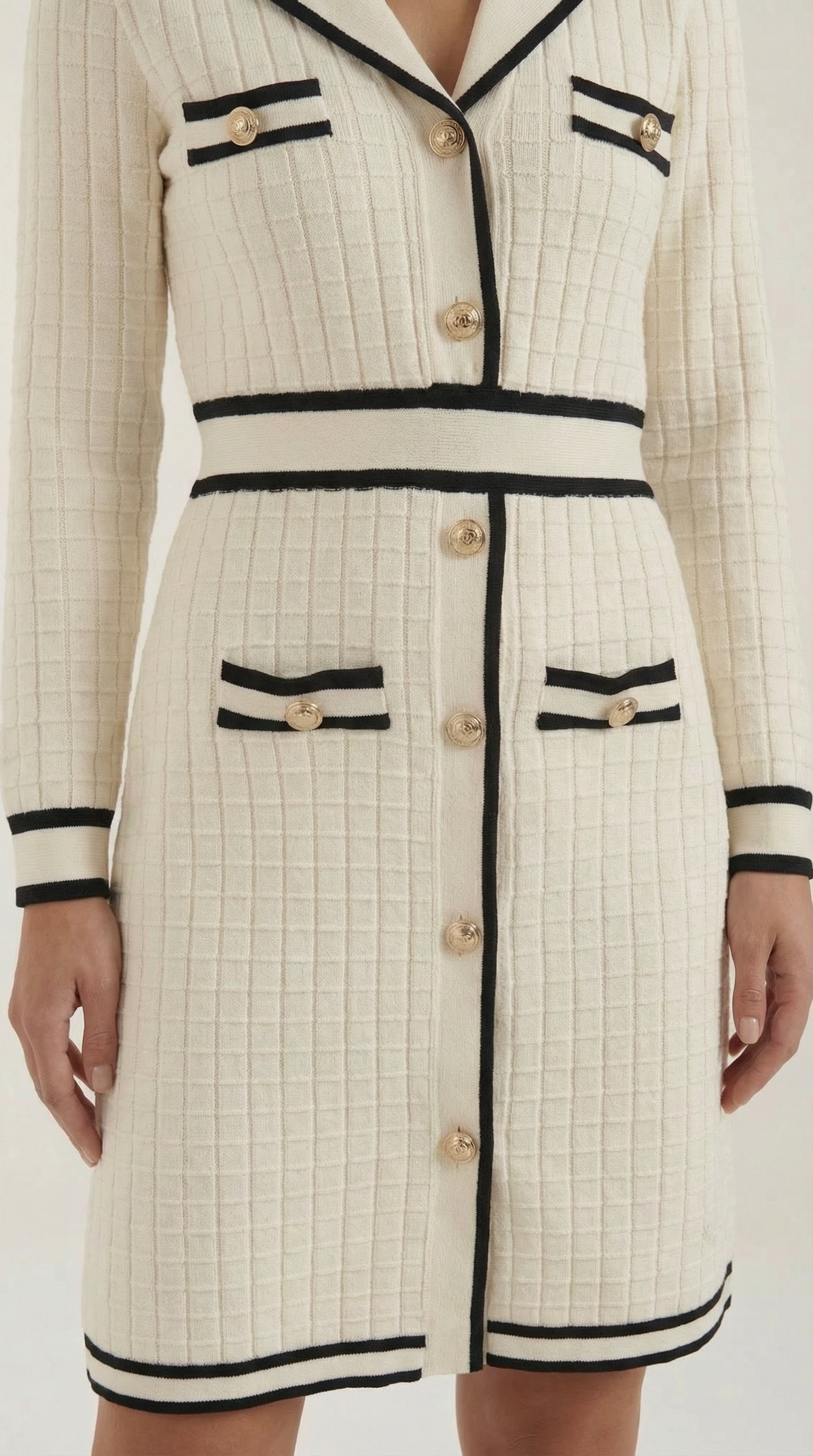 Mini Dress with Contrast Trim - Lightweight Fabric, Casual Style for Everyday Wear