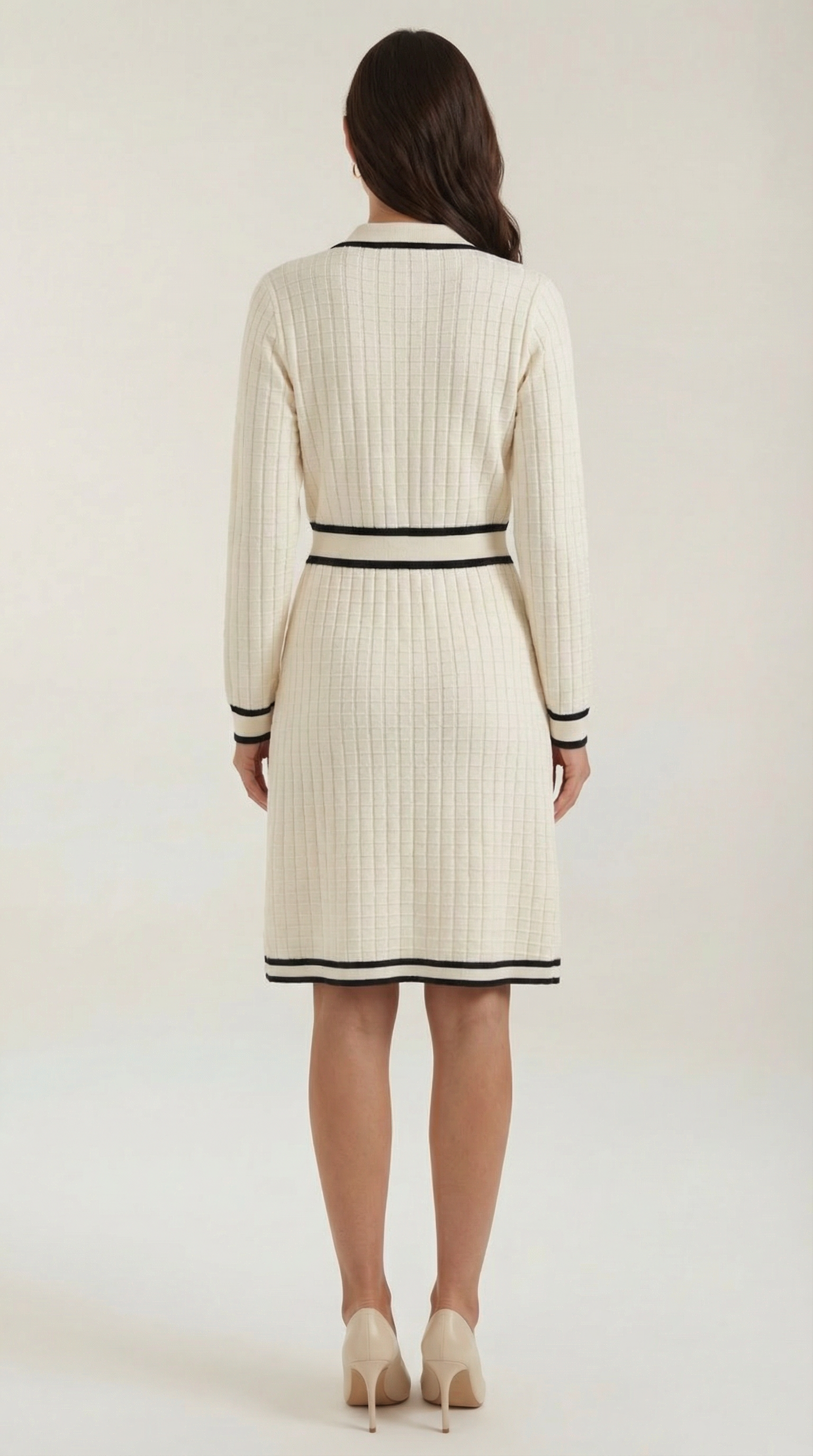 Mini Dress with Contrast Trim - Lightweight Fabric, Casual Style for Everyday Wear