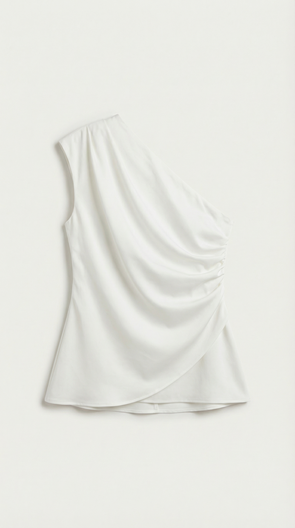 One-Shoulder Sleeveless Top - Lightweight Fabric - Casual Wear - Perfect for Summer Outings