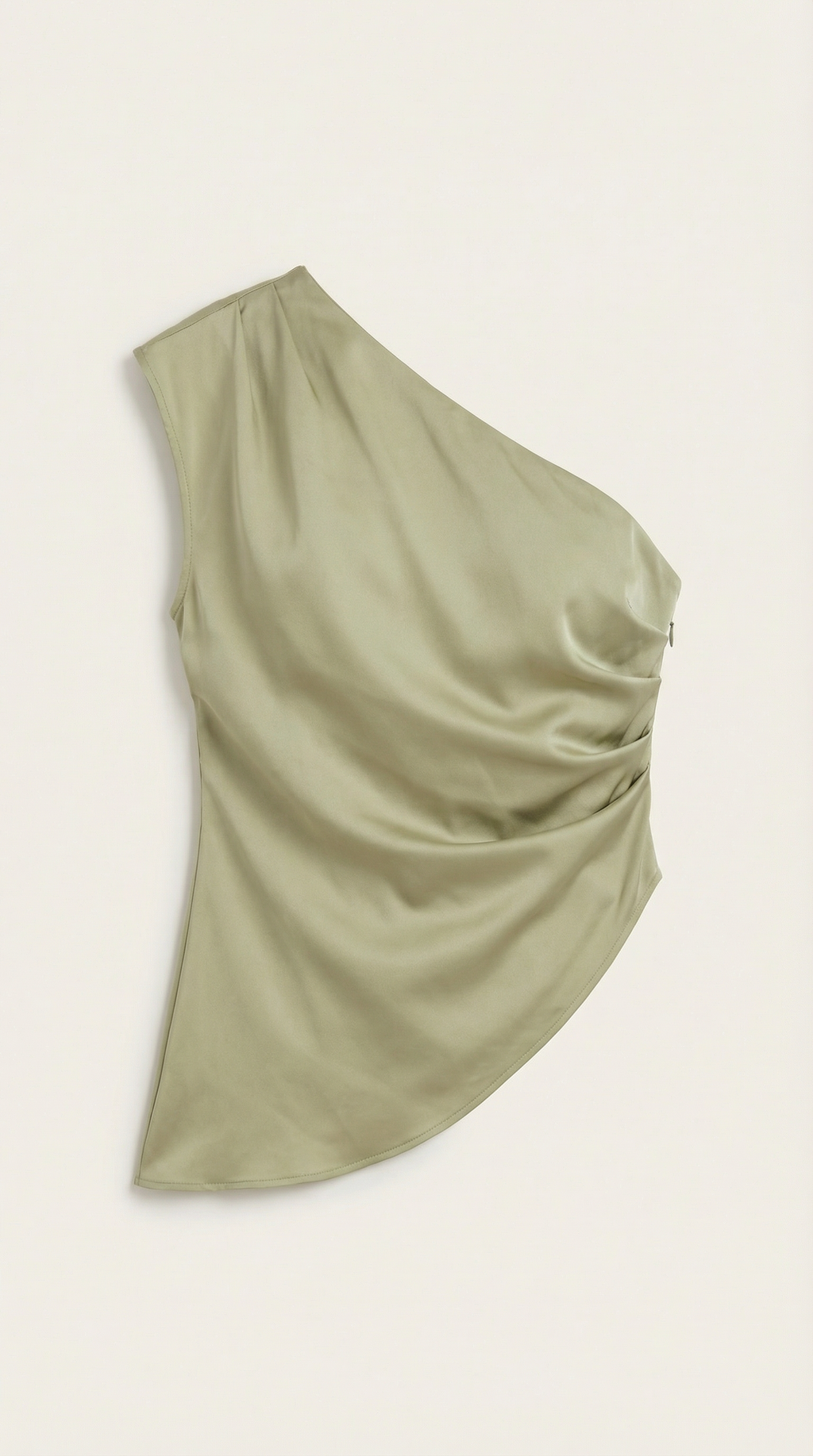 One-Shoulder Sleeveless Top - Lightweight Fabric - Casual Wear - Perfect for Summer Outings