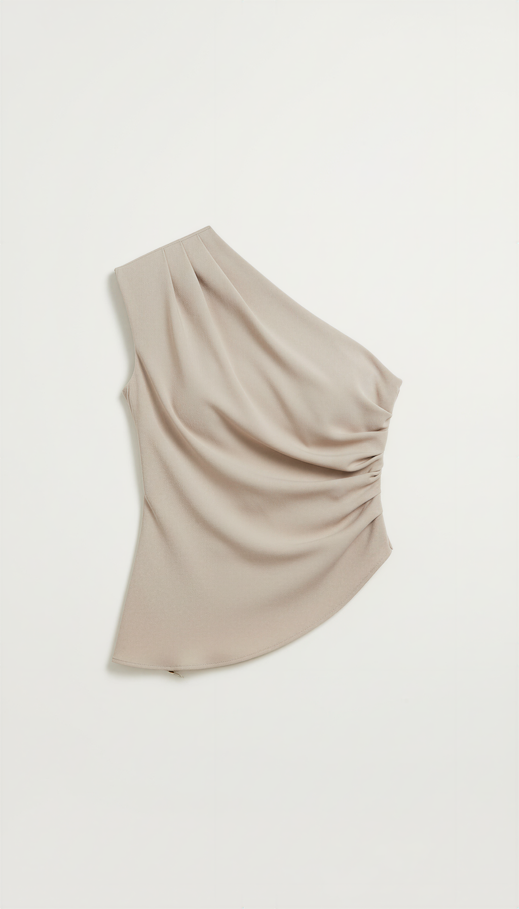 One-Shoulder Sleeveless Top - Lightweight Fabric - Casual Wear - Perfect for Summer Outings