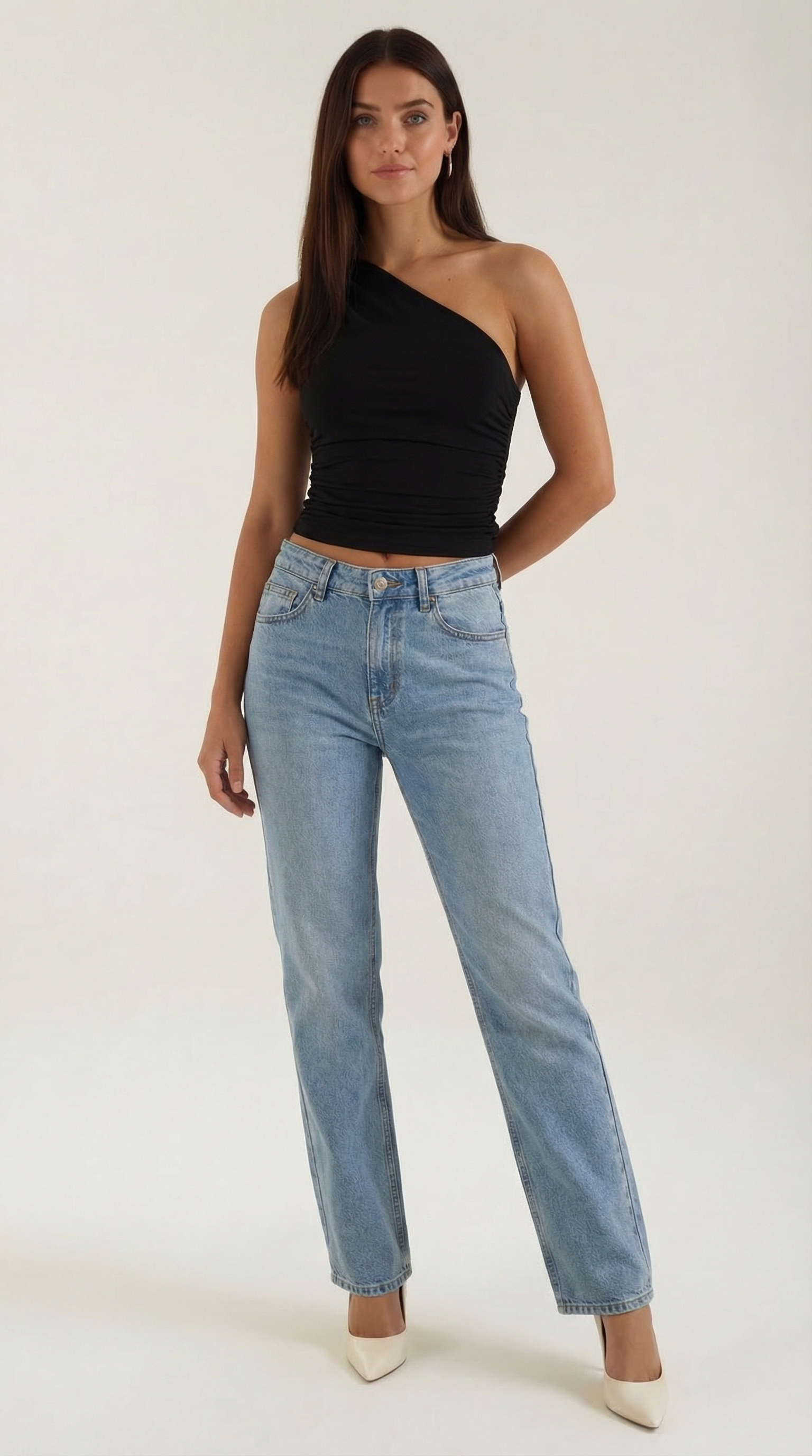 One-Shoulder Sleeveless Top for Women - Lightweight Fabric, Casual Style, Perfect for Summer Outings and Events